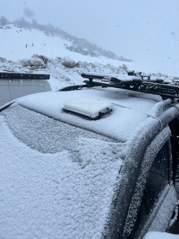 Tekmounts Starlink Mounted Case in Snow